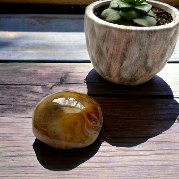 Other - Polished Silk Agate Stone